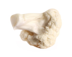 Cauliflower piece isolated on white background