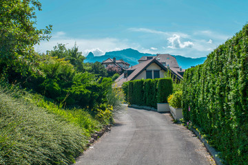 Fototapeta na wymiar A photo of St Legier, a neighborhood of Vevey, Switzerland