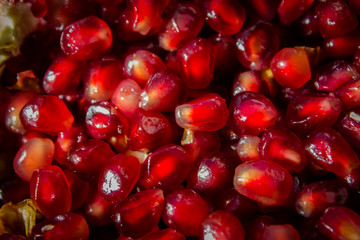 Red Punica granatum patern. Fruit background for advertising or design.