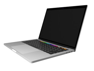 MacBook freigestellt Rechtsansicht