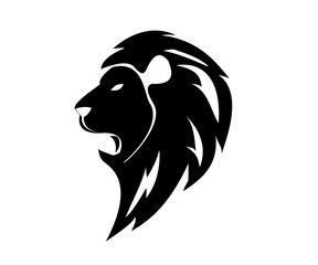 lion head logo vector design