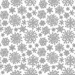Christmas pattern from snowflakes for a card.