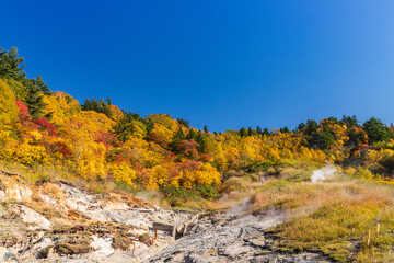 Towada Hachimantai National Park in early autumn