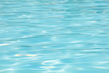 Closeup of water in pool