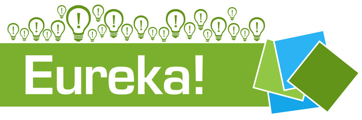 Eureka Blue Green Bulbs Squares Texture Blue 