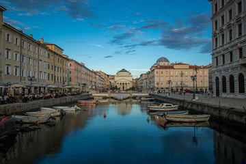 Fototapeta premium Canal grande di Trieste - Italy