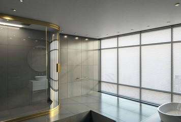 Clean bathroom interior