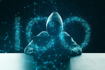 Initial coin offering and hacking concept