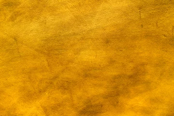 Foto op Plexiglas Texture cuir jaune doré © OneClic