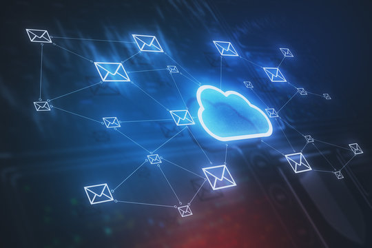 Cloud computing and communication concept