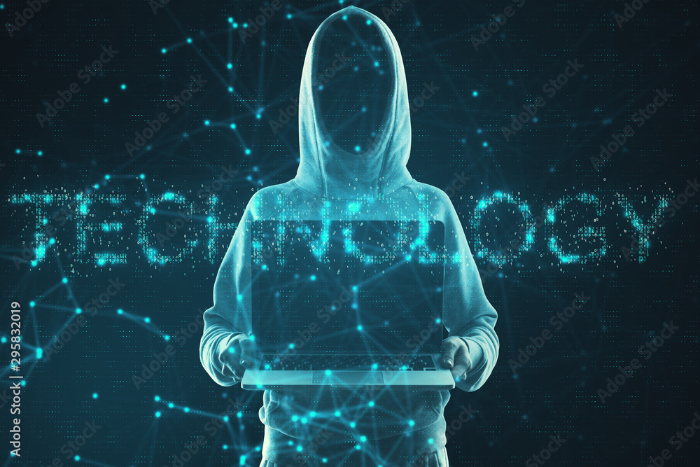 Aufkleber hacking and technology concept