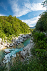 Fototapeta na wymiar Soca river slovenia