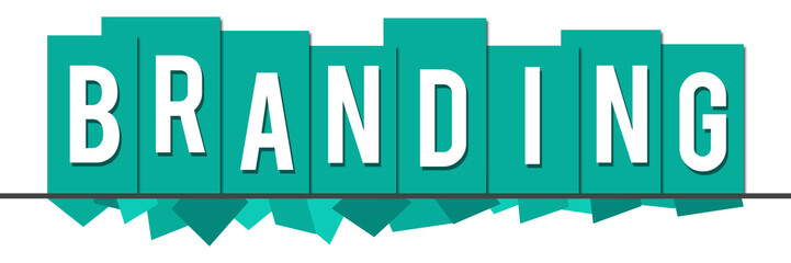Branding Turquoise Random Shapes Top Boxes 