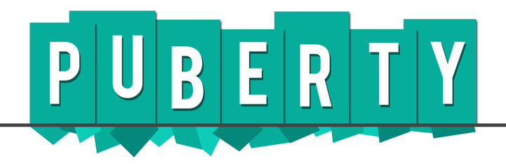 Puberty Turquoise Random Shapes Top Boxes 