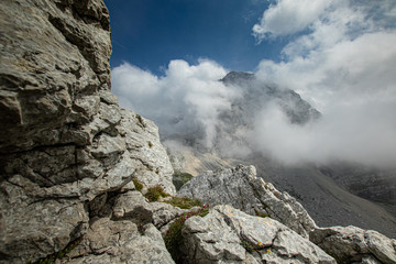 Fototapeta na wymiar Mountain scenery in Slovenia - Mangart