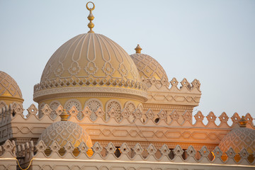 Closeup of Mosque El Mina Masjid in Hurghada, Egypt