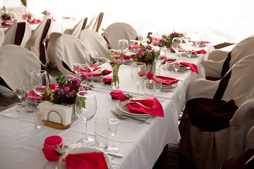 banquet in a restaurant, party in a restaurant