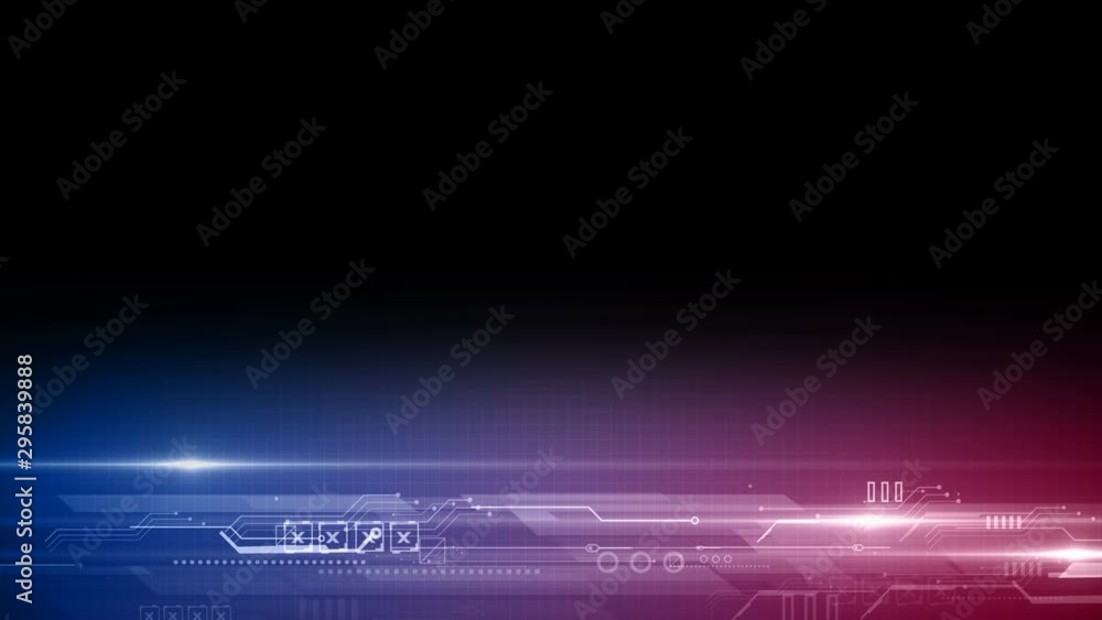 Canvas Prints animated lower third futuristic interface