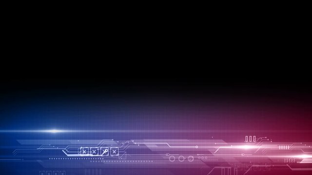 animated lower third futuristic interface