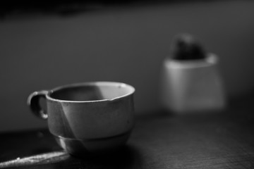 cup of coffee on table