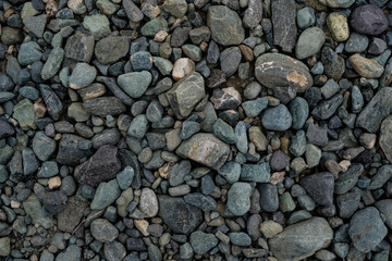 The texture of a shallow river stone. Pebble Background Image