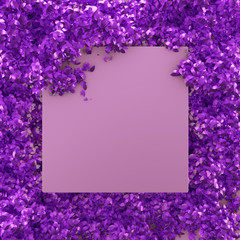 Elegant autumn background. 3d illustration, 3d rendering.