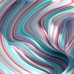 Elegant colored background with lines. 3d illustration, 3d rendering.