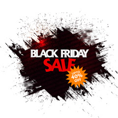 black friday sale flyer template in vector