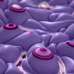 Obraz premium Soft, nice abstract background in bright colors. 3d illustration, 3d rendering.
