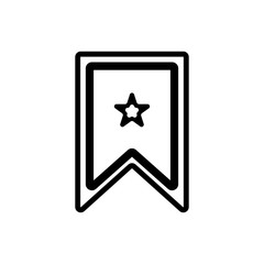 Bookmark Ribbon Symbol Icon Vector Design Illustration EPS 10