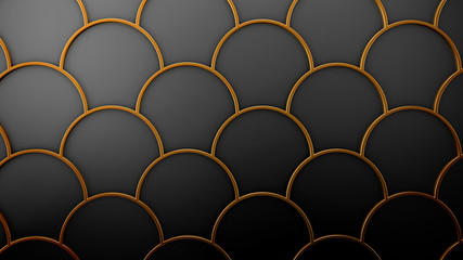 Interior pattern, architectural background. 3d illustration, 3d rendering.