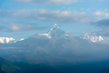 Machhapuchhre Mountain in Napel 