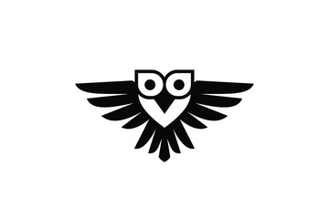 owl cartoon vector ready to use, bird icon, wings icon,