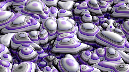 Soft, nice abstract background in bright colors. 3d illustration, 3d rendering.