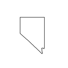 map of Nevada. Vector illustration