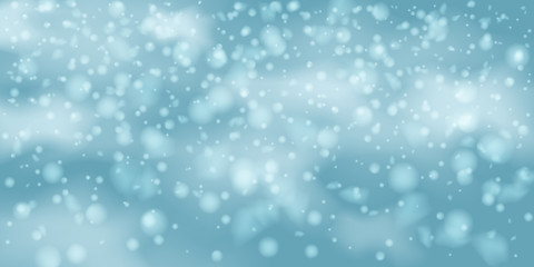 Snowflakes, snowfall.