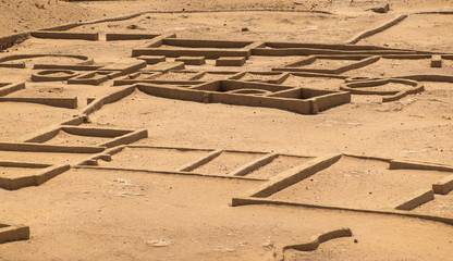 Parts of the ruins of Kerma, taken from the great temple