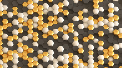 Interior pattern, architectural background. 3d illustration, 3d rendering.