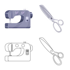 Isolated object of craft and handcraft symbol. Set of craft and industry vector icon for stock.