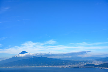 Fototapeta na wymiar sky with Mt. Fuji