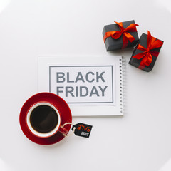 Black friday campaign with gifts