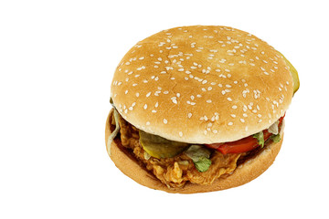 3d render hamburger food