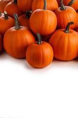 Heap of orange pumpkins