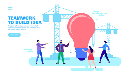 teamwork for building idea