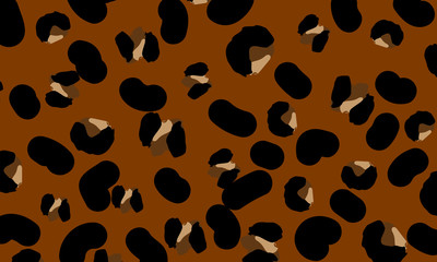 Leopard print design. Animal skin pattern.