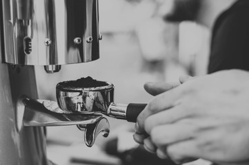 barista working in restaurant