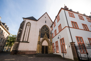 Obraz premium Trier, Germany. The Jesuitenkirche (Jesuit Church) or Dreifaltigkeitskirche (Holy Trinity Church),