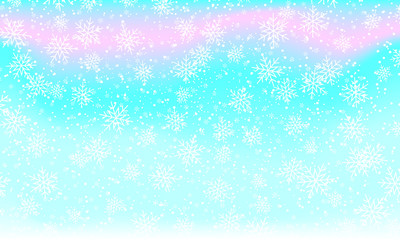 Falling snow background. Vector illustration