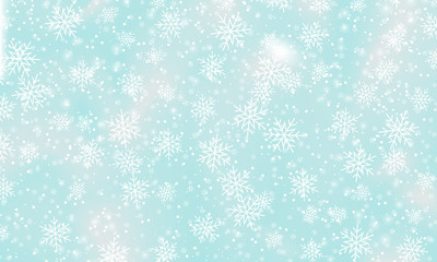 Falling snow background. Vector illustration