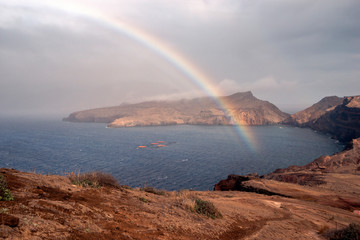 rainbow above the bay